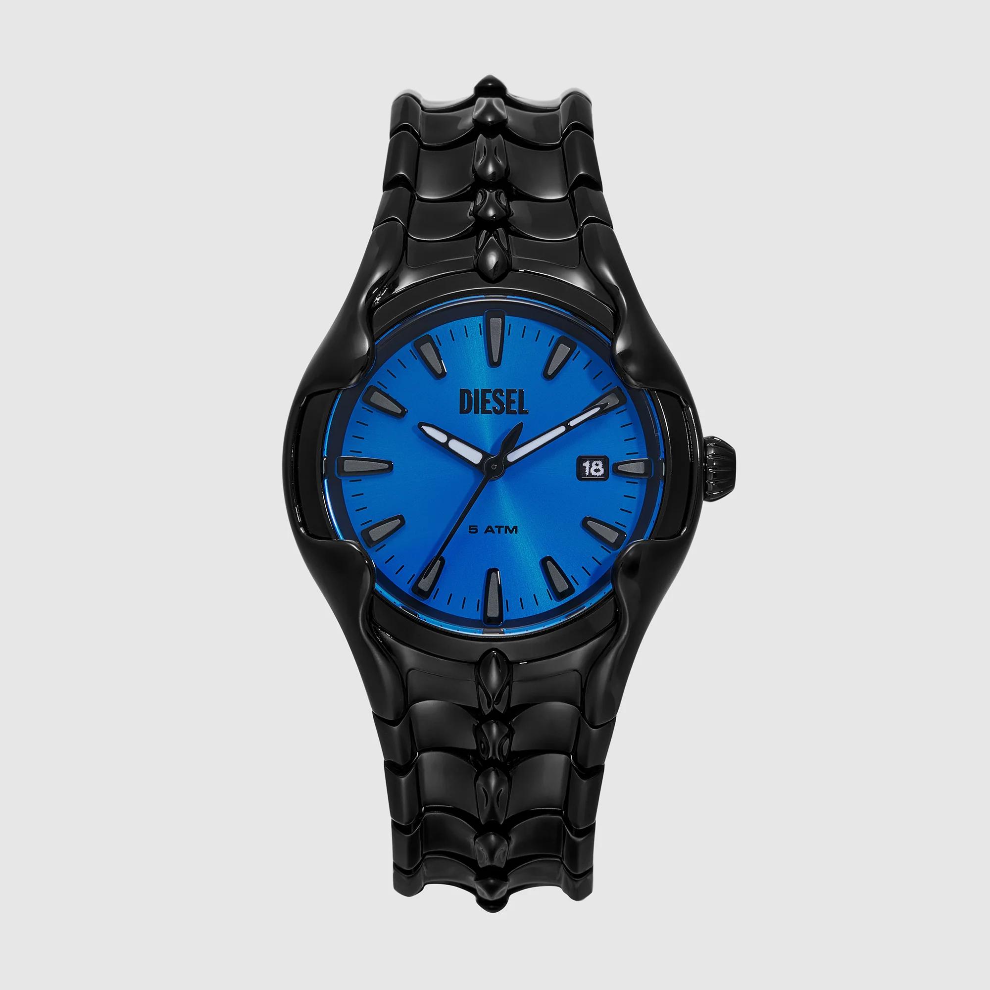 Vert Men Quartz Blue Dial Analog Stainless Steel Watch DZ2198
