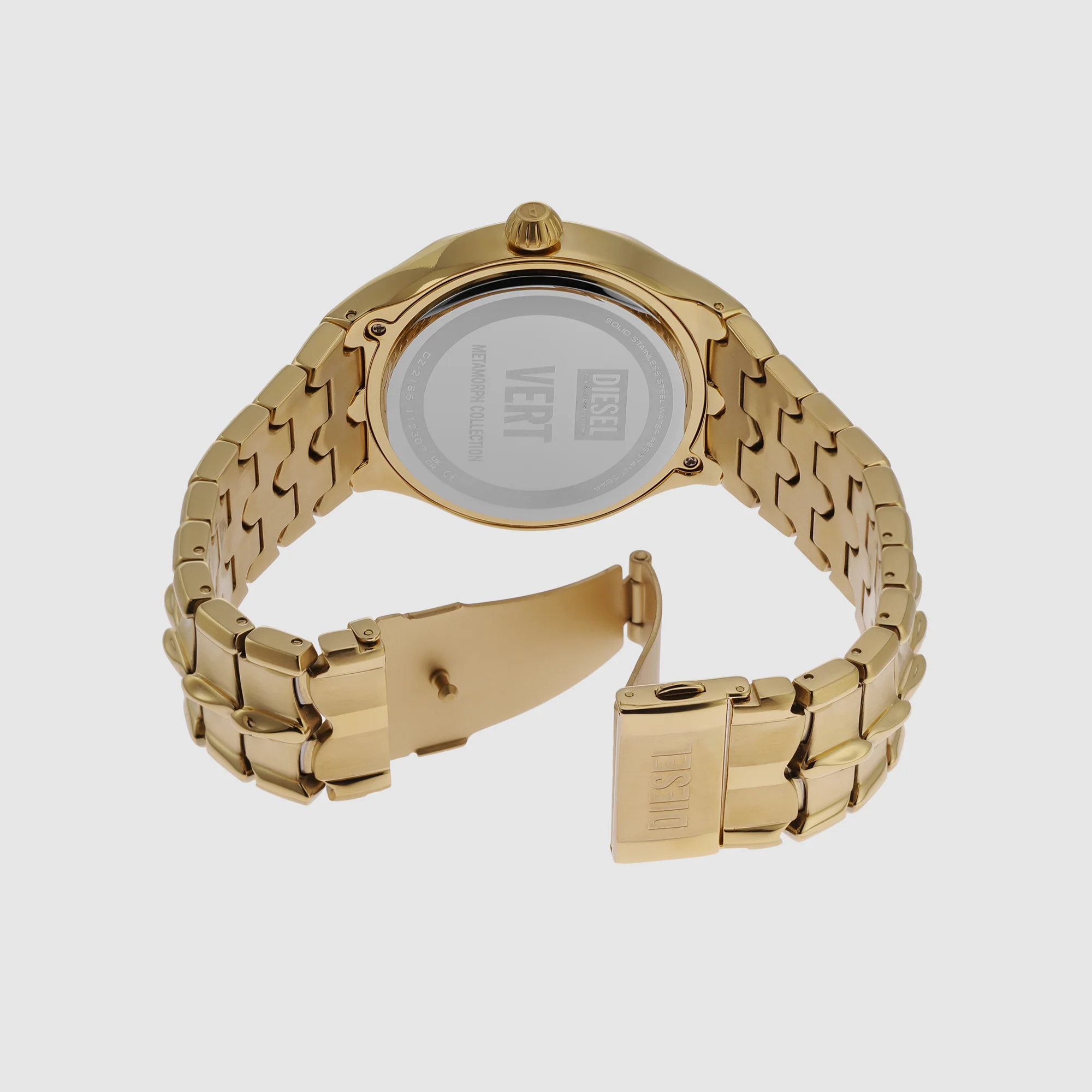 Vert Men Quartz Gold Dial Analog Stainless Steel Watch DZ2186 - Image 3