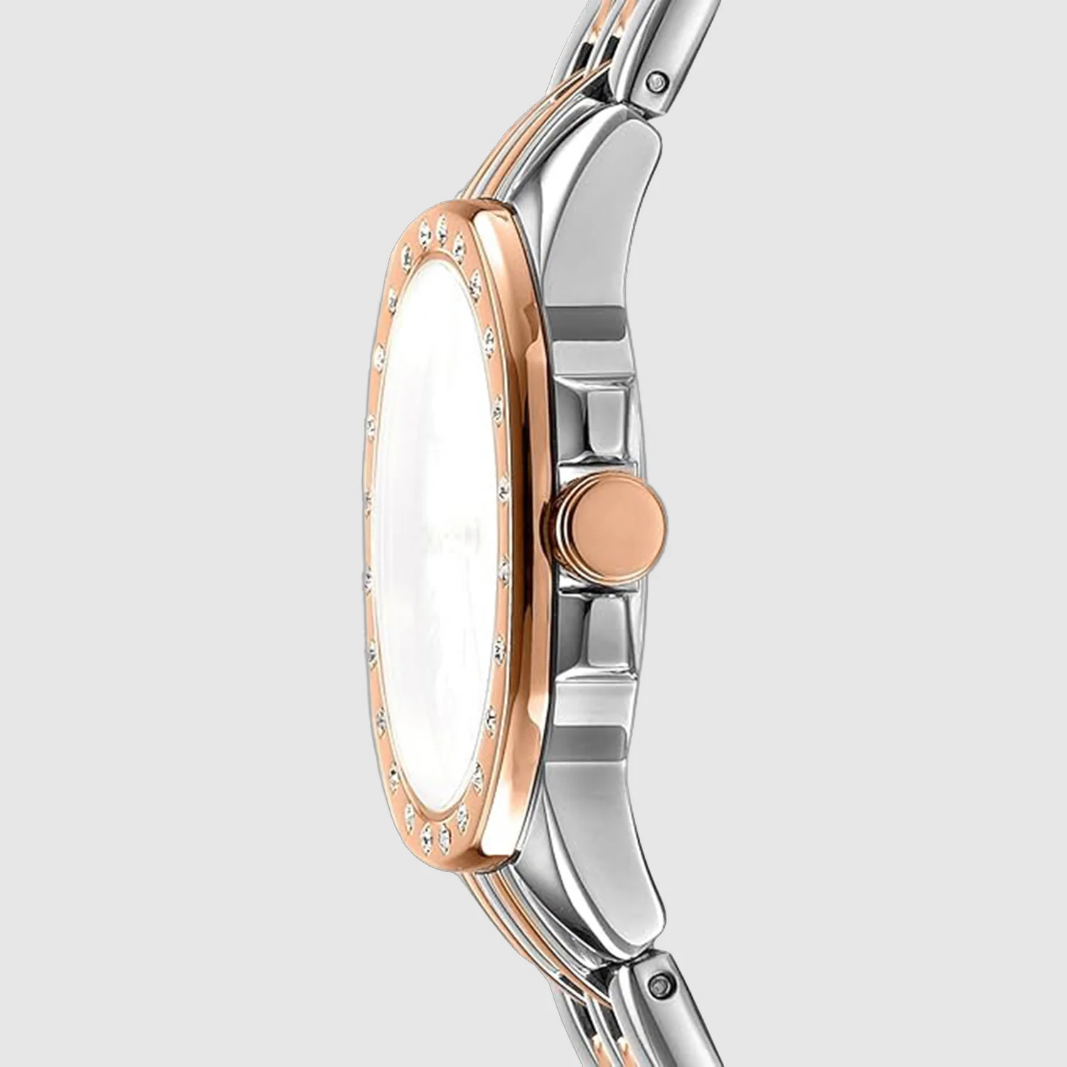 Brooklyn Mini Women Quartz White Mother Of Pearl Dial Analog Stainless Steel Watch DK1L013M0105 - Image 2