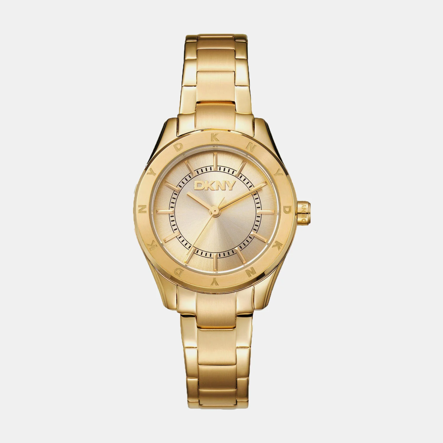 Chambers Sport Women Quartz Champagne Dial Analog Stainless Steel Watch DK1L018M0035