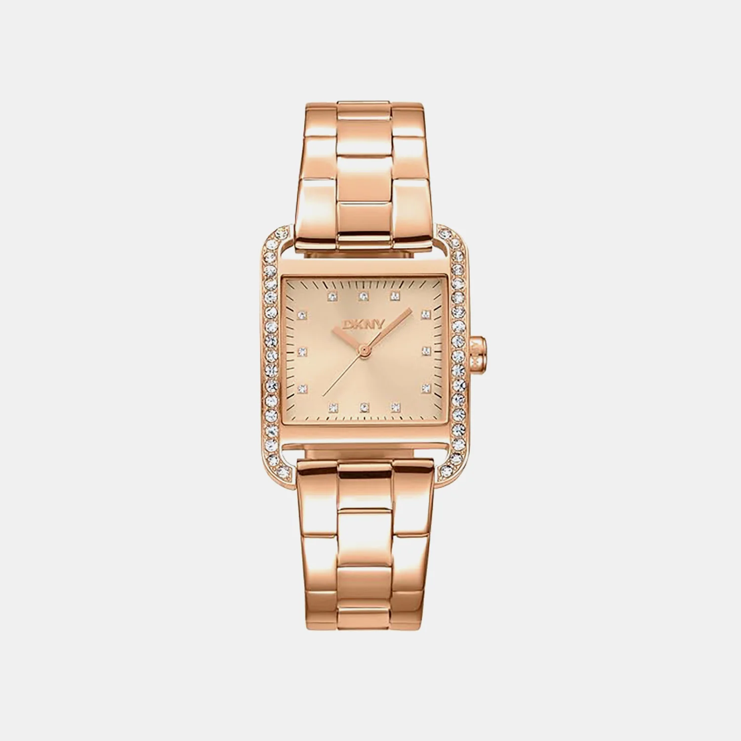 City Glitz Women Quartz Rose Gold Dial Analog Stainless Steel Watch DK1L003M0035