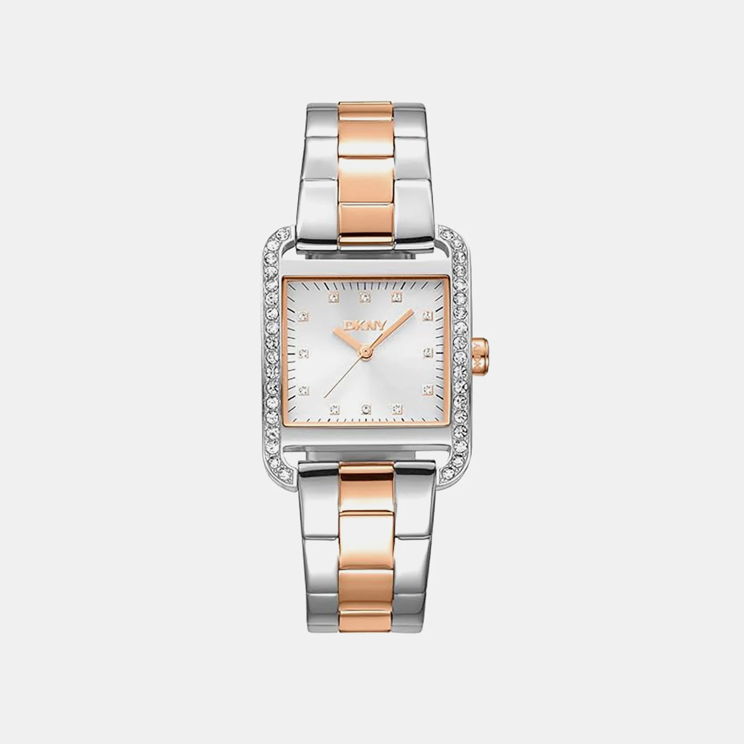 City Glitz Women Quartz Silver Dial Analog Stainless Steel Watch DK1L003M0055