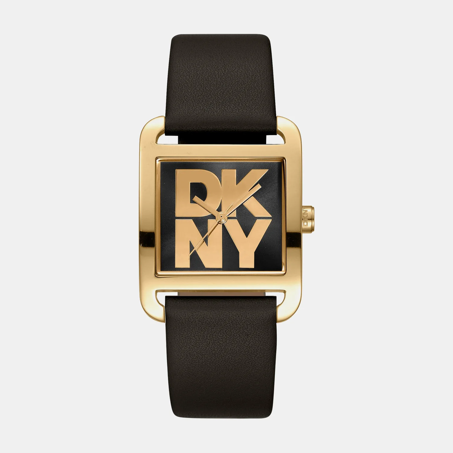 City Maxi Women Quartz Black Dial Analog Leather Watch DK1L001L0025