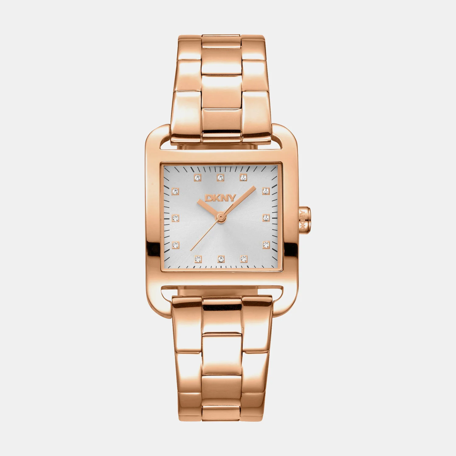 City Midi Women Quartz Silver Dial Analog Stainless Steel Watch DK1L004M0065