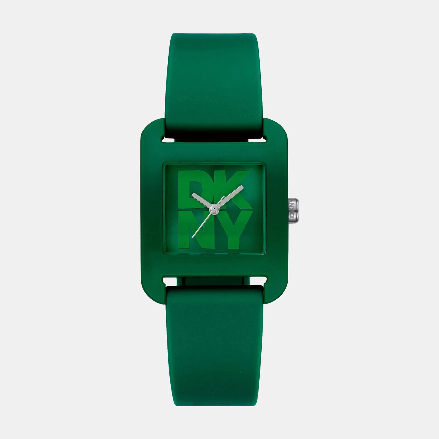 City Sport Women Quartz Green Dial Analog Silicone Watch DK1L002P0065