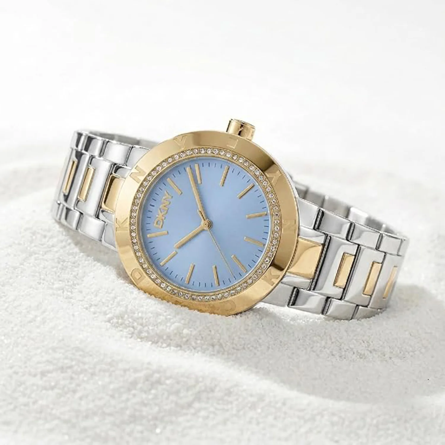Eastside Logo Women Quartz Blue Dial Analog Stainless Steel Watch DK1L023M0065 - Image 4