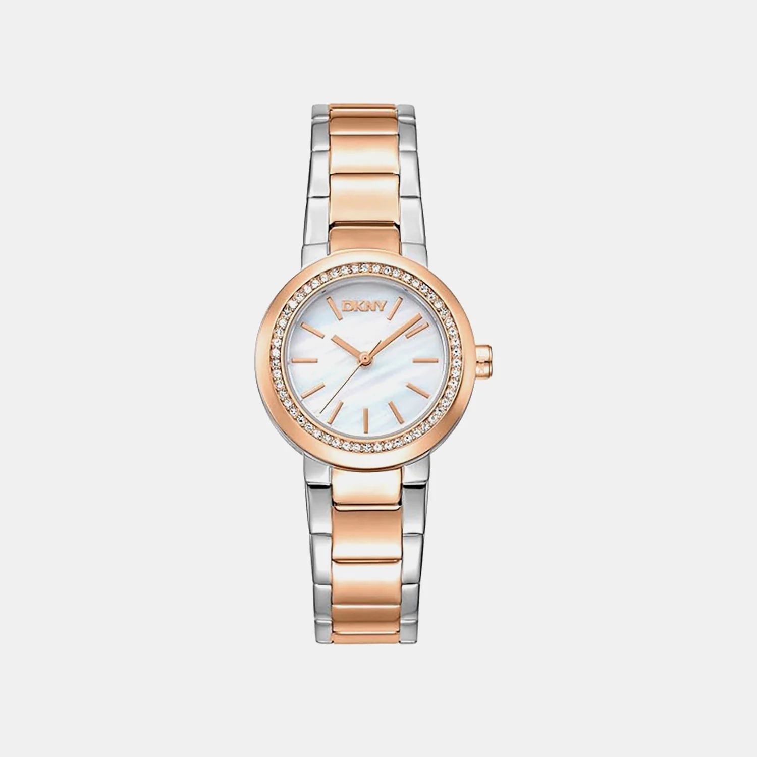Eastside Mini Women Quartz White Mother Of Pearl Dial Analog Stainless Steel Watch DK1L024M0175