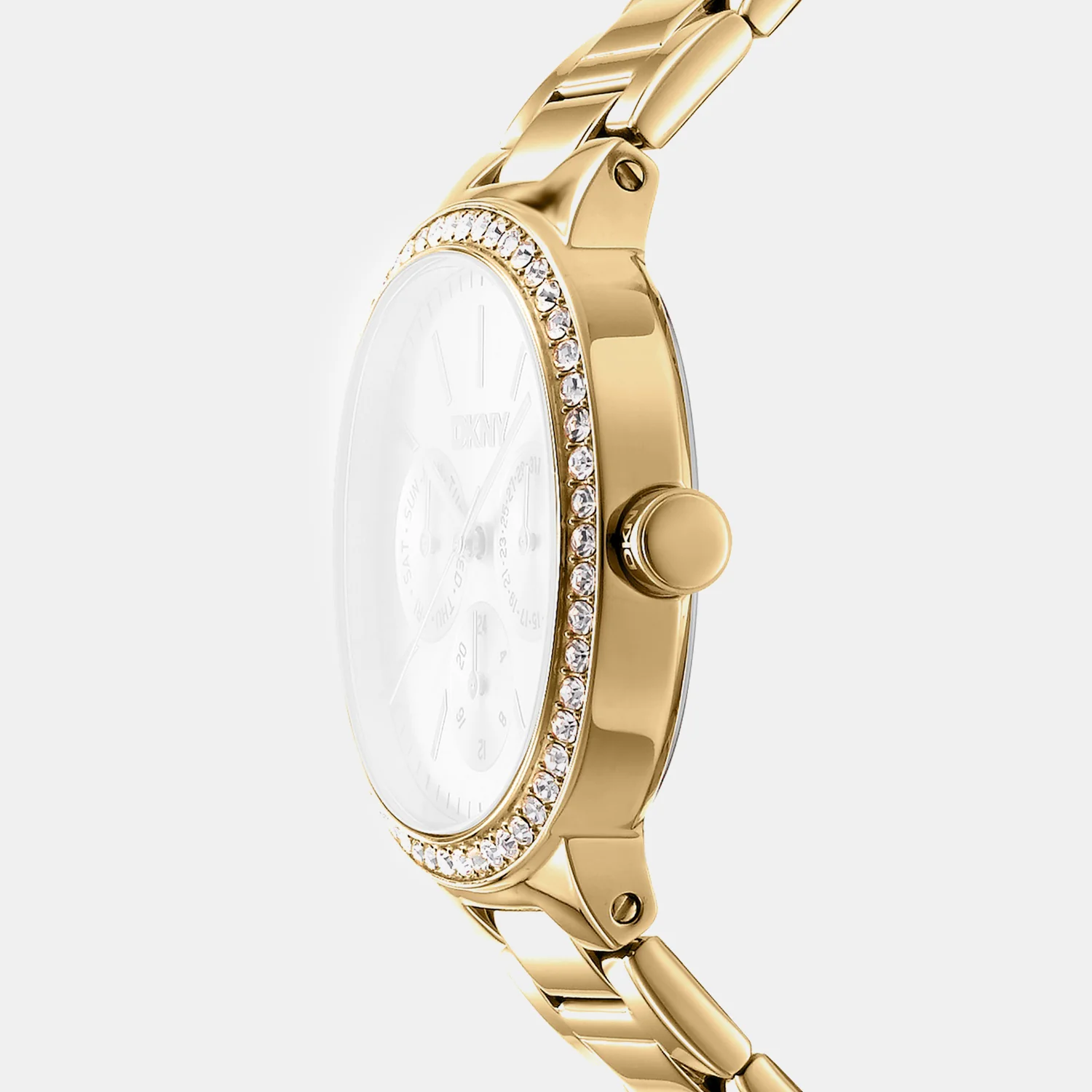 Evening Women Quartz Champagne Dial Multi-Function Stainless Steel Watch DK1L084M0065 - Image 3