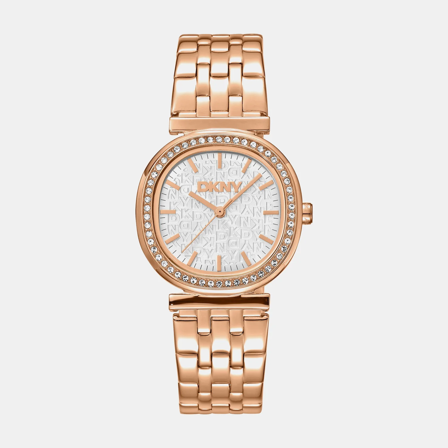 Evening Women Quartz Silver Dial Analog Stainless Steel Watch DK1L083M0075