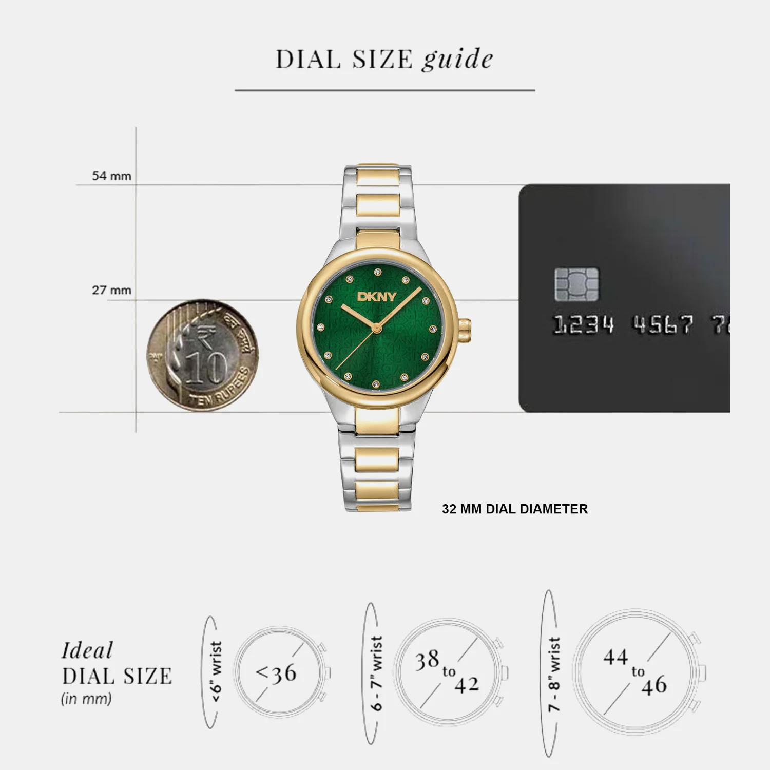 Everyday Women Quartz Green Dial Analog Stainless Steel Watch DK1L110M0085 - Image 4