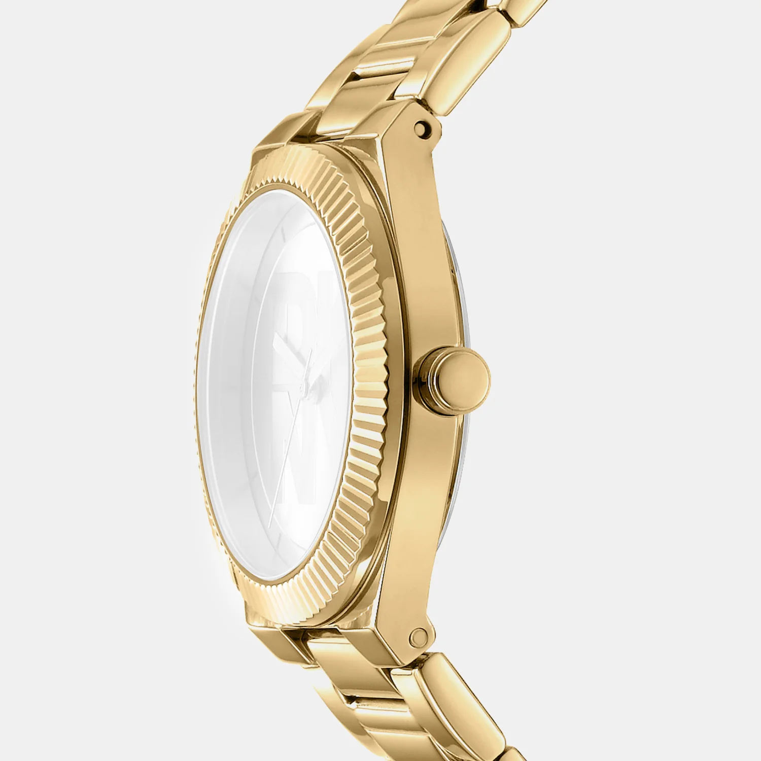 Logo Women Quartz Champagne Dial Analog Stainless Steel Watch DK1L102M0035 - Image 3