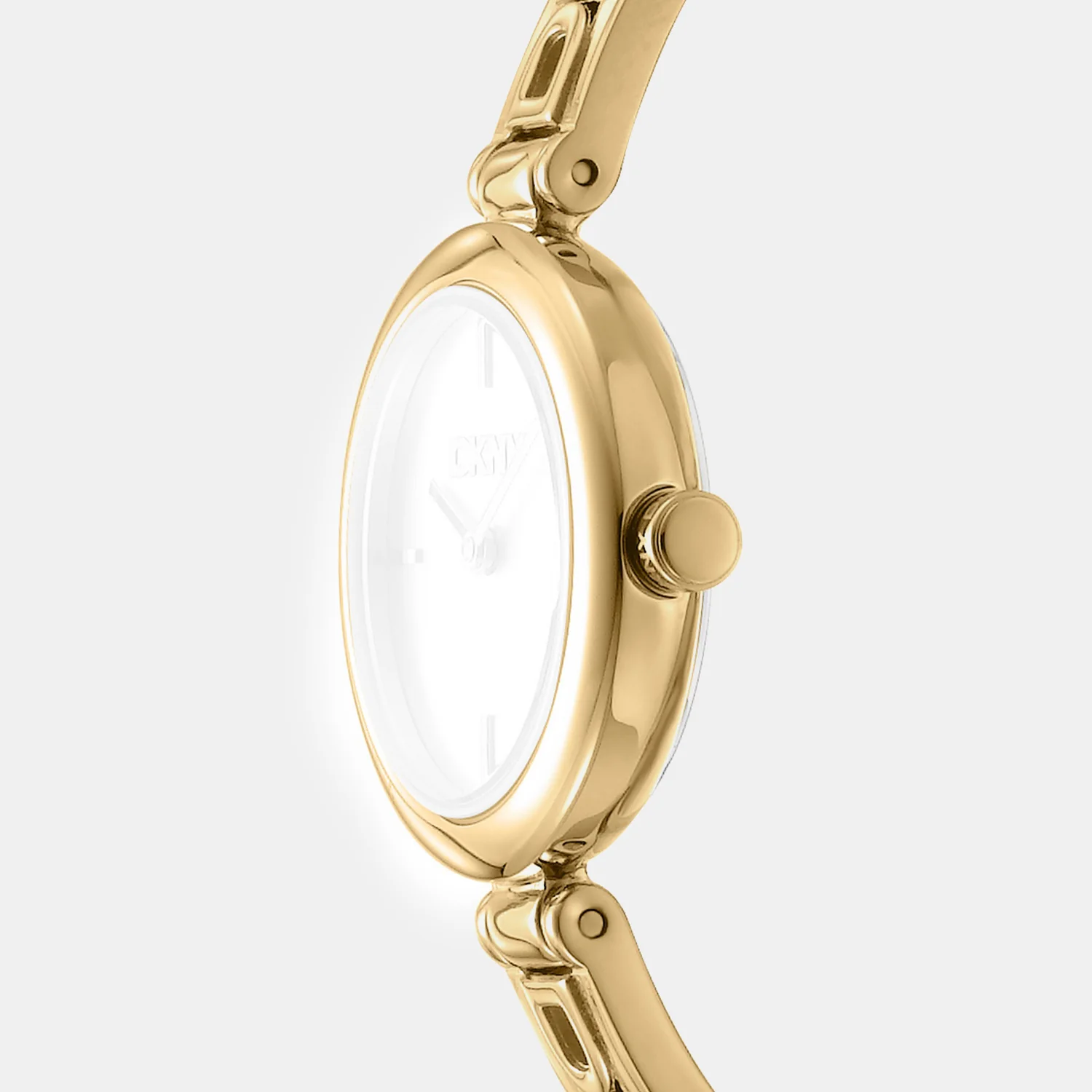 Logo Women Quartz Champagne Dial Analog Stainless Steel Watch DK1L115M0035 - Image 3