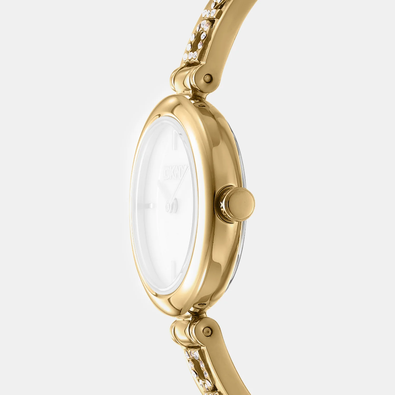 Logo Women Quartz White Mother Of Pearl Dial Analog Stainless Steel Watch DK1L115M0225 - Image 3