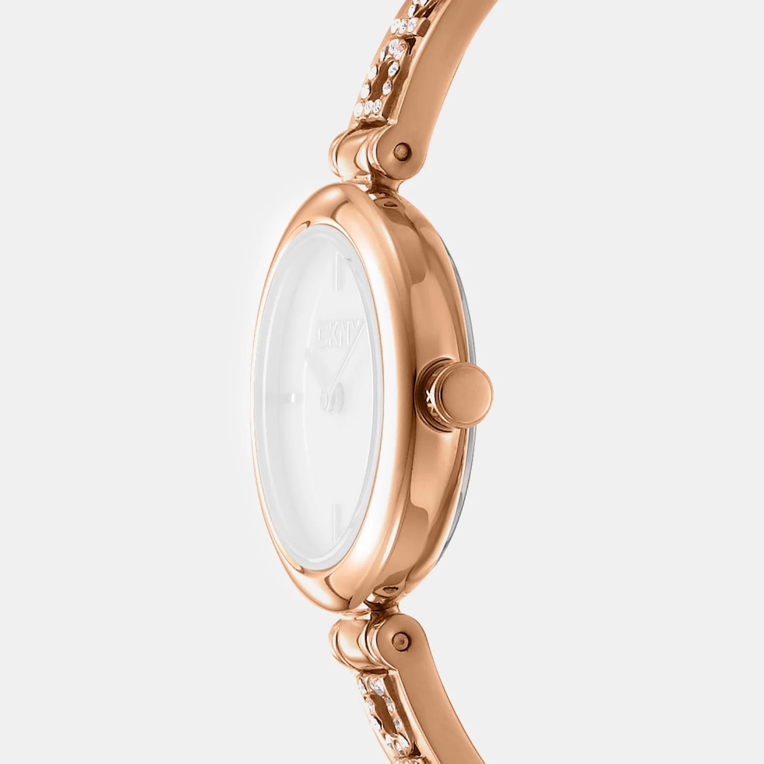 Logo Women Quartz White Mother Of Pearl Dial Analog Stainless Steel Watch DK1L115M0235 - Image 3