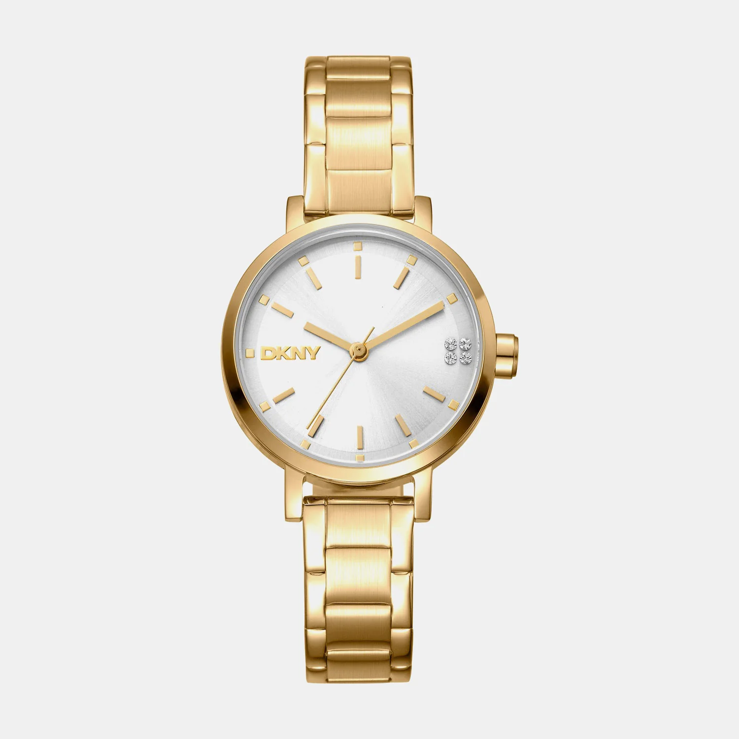 Soho Glitz Women Quartz Silver Dial Analog Stainless Steel Watch DK1L038M0055