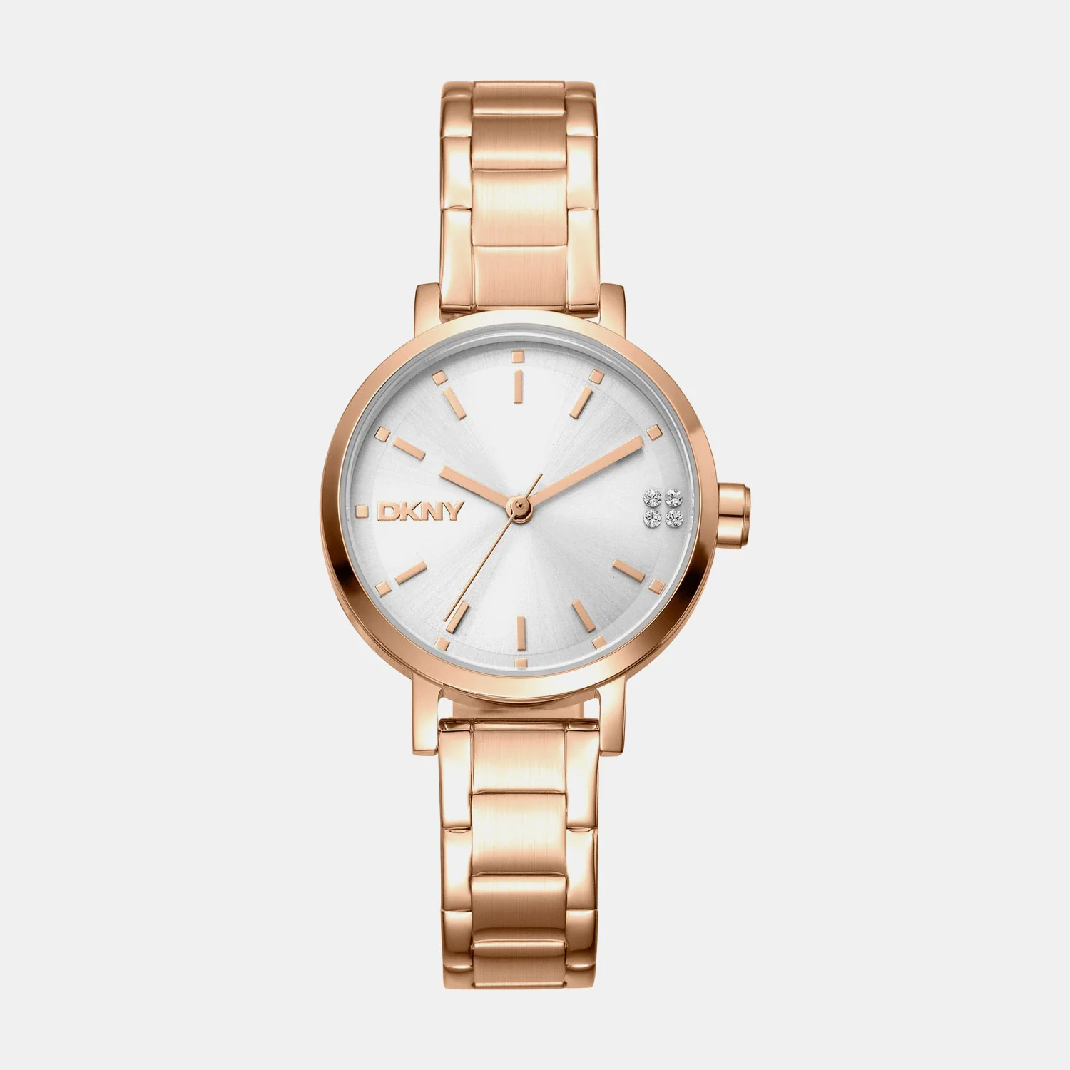 Soho Glitz Women Quartz Silver Dial Analog Stainless Steel Watch DK1L038M0065