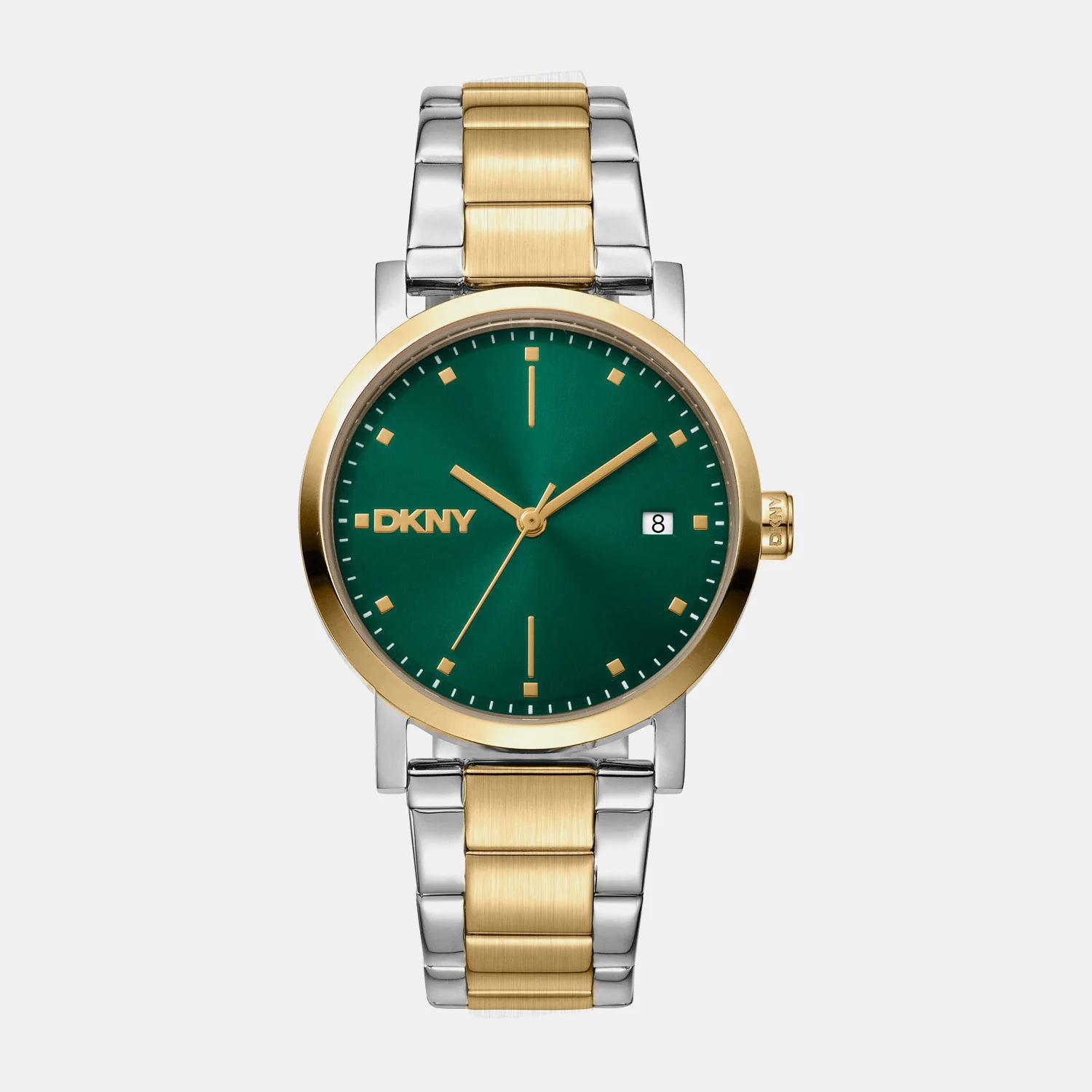 Soho Midi Women Quartz Green Dial Analog Stainless Steel Watch DK1L036M0095