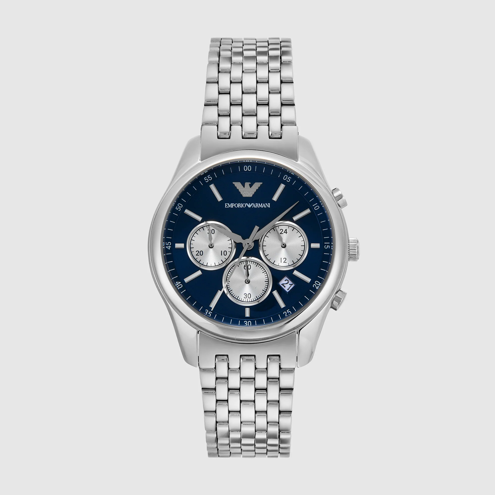Antonio Men Quartz Blue Dial Chronograph Stainless Steel Watch AR11582