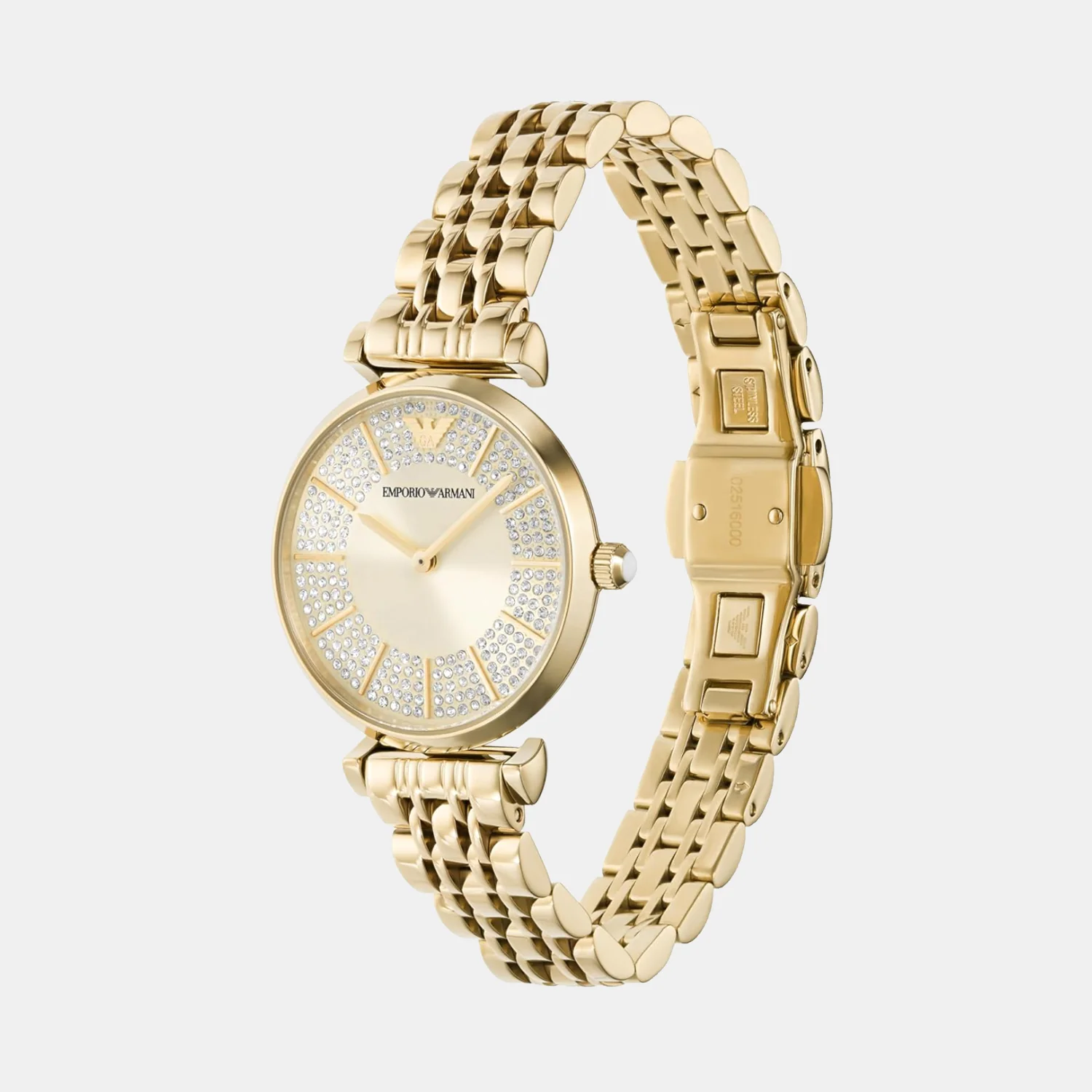 Cleo Women Quartz Cream Dial Analog Stainless Steel Watch AR11608 - Image 3