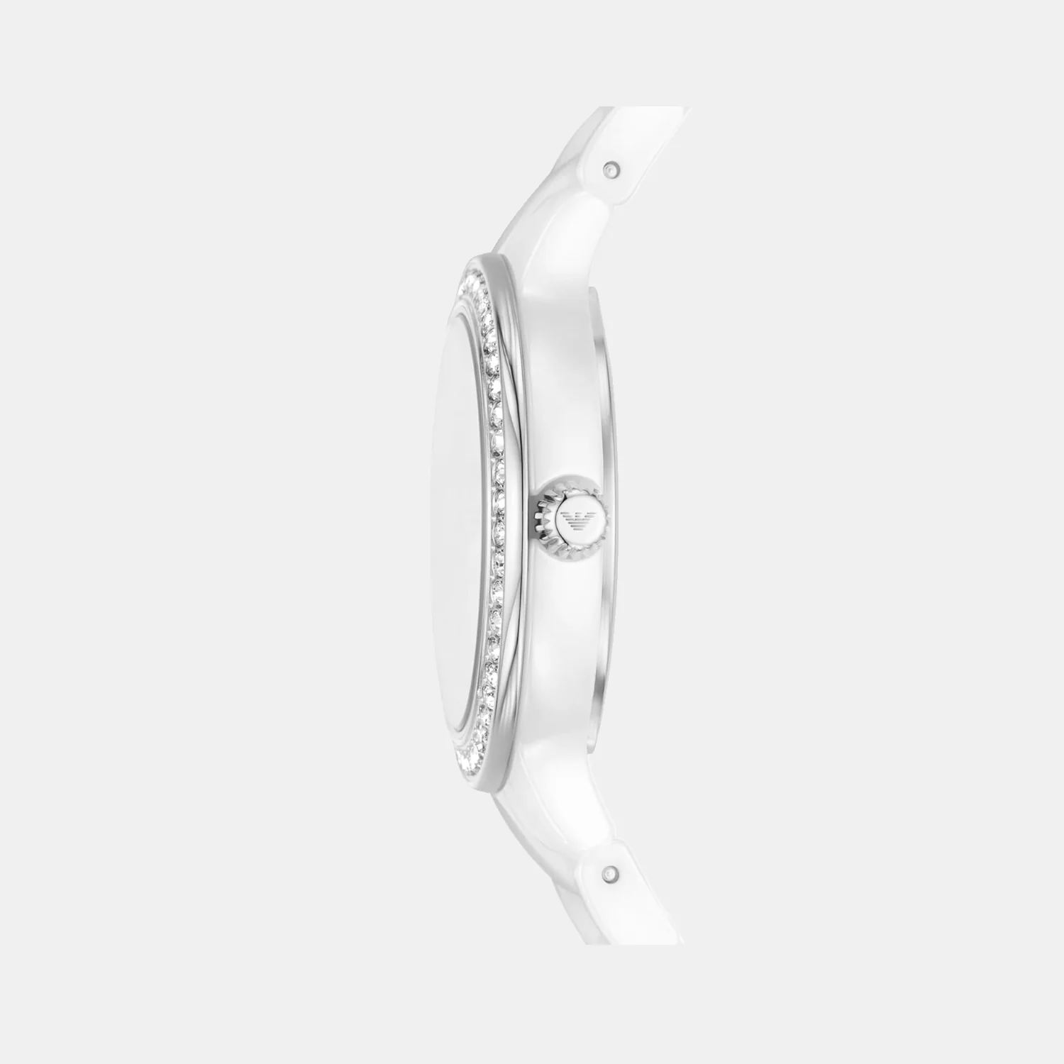 Cleo Women Quartz Silver Dial Analog Ceramic Watch AR70013 - Image 4