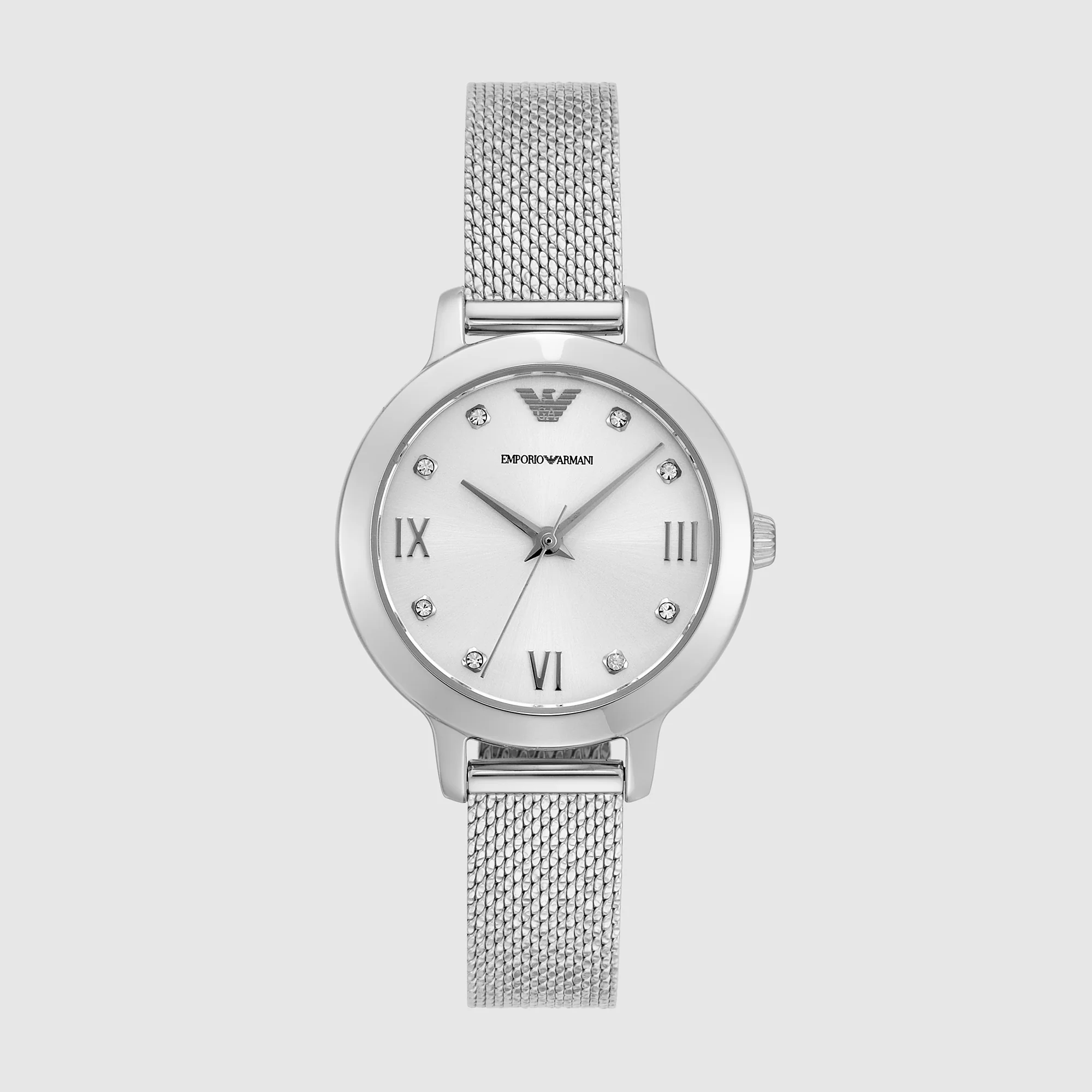 Cleo Women Quartz Silver Dial Analog Mesh Watch AR11584