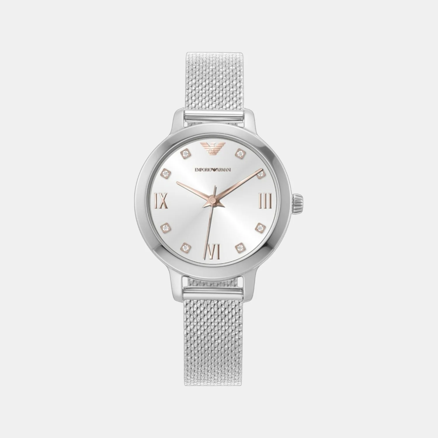 Cleo Women Quartz White Dial Analog Stainless Steel Watch AR80065SET