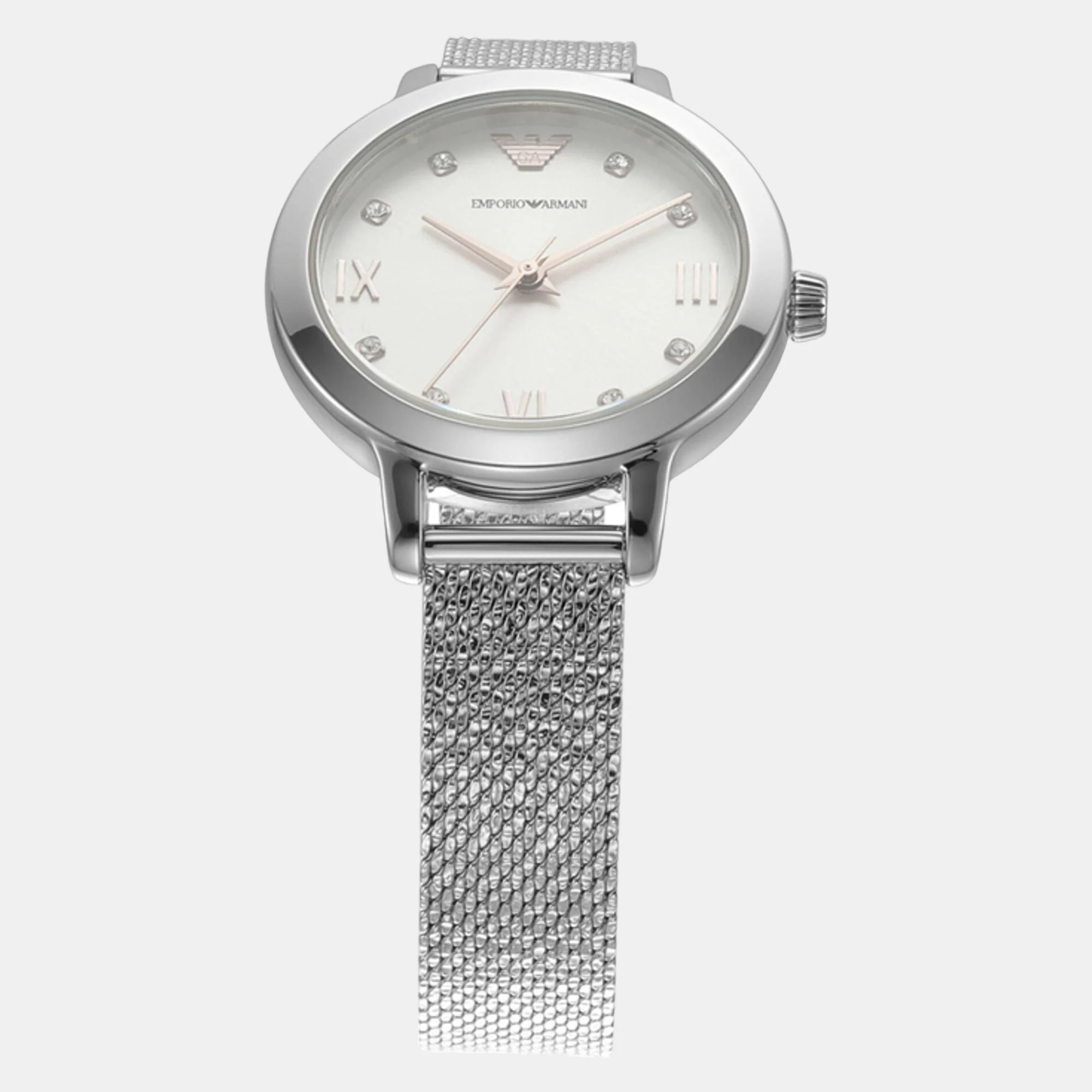 Cleo Women Quartz White Dial Analog Stainless Steel Watch AR80065SET - Image 4