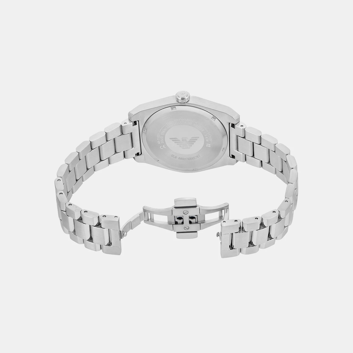 Federico Men Quartz Green Dial Analog Stainless Steel Watch AR11621 - Image 5