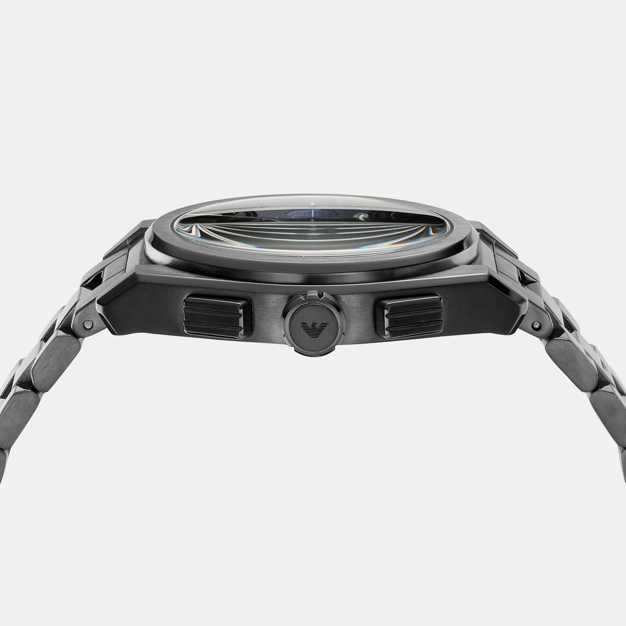 Federico Men Quartz Grey Dial Chronograph Stainless Steel Watch AR11561 - Image 4