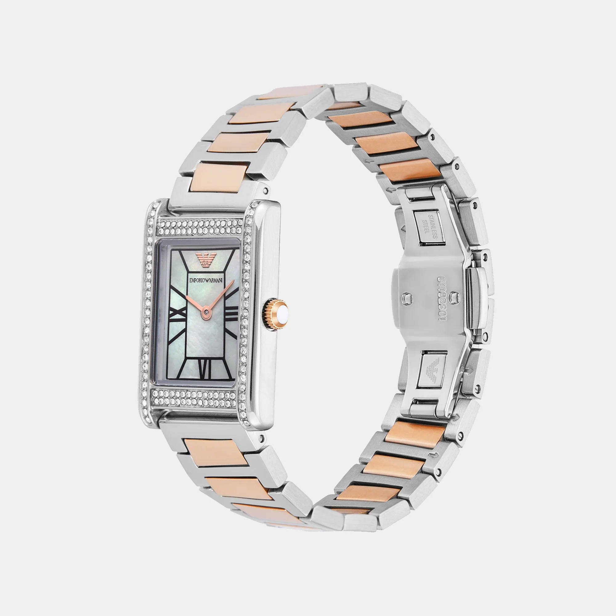 Genni Women Quartz Mother Of Pearl Dial Analog Stainless Steel Watch AR11626 - Image 5