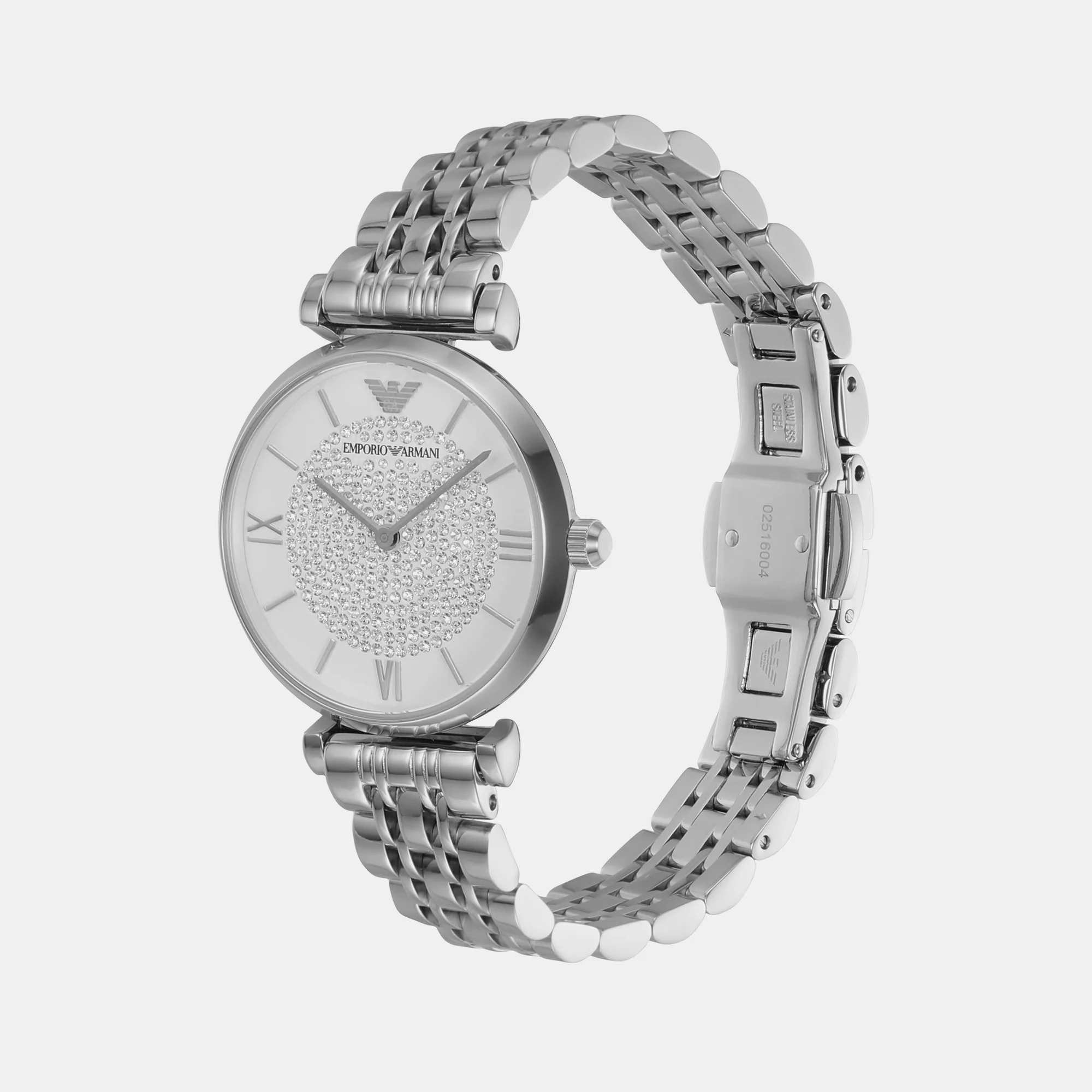 Gianni T-Bar Women Quartz Silver Dial Analog Stainless Steel Watch AR1925 - Image 3