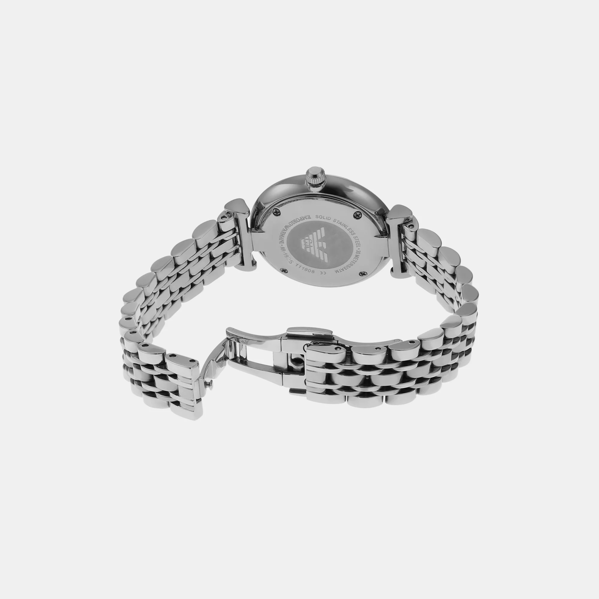 Gianni T-Bar Women Quartz Silver Dial Analog Stainless Steel Watch AR1925 - Image 4