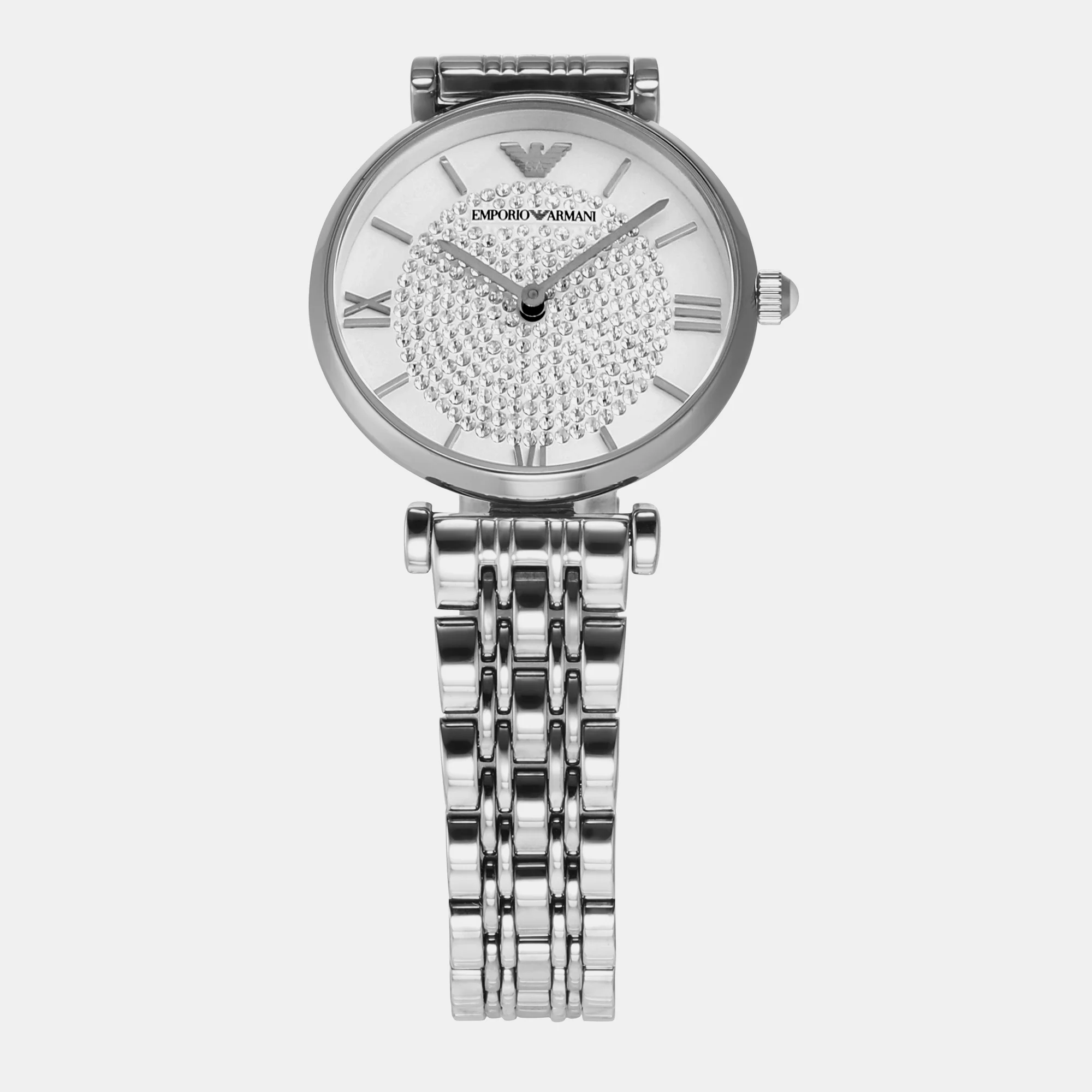 Gianni T-Bar Women Quartz Silver Dial Analog Stainless Steel Watch AR1925 - Image 5