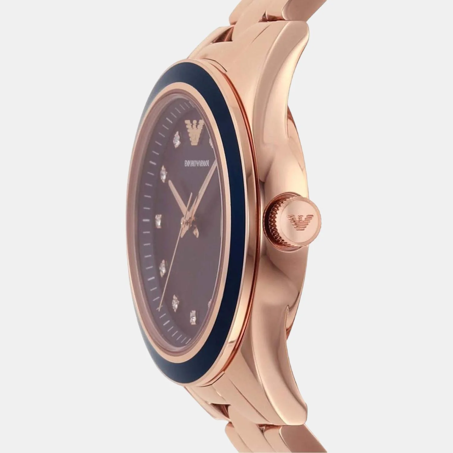 Leo Women Quartz Blue Dial Analog Stainless Steel Watch AR11449 - Image 5