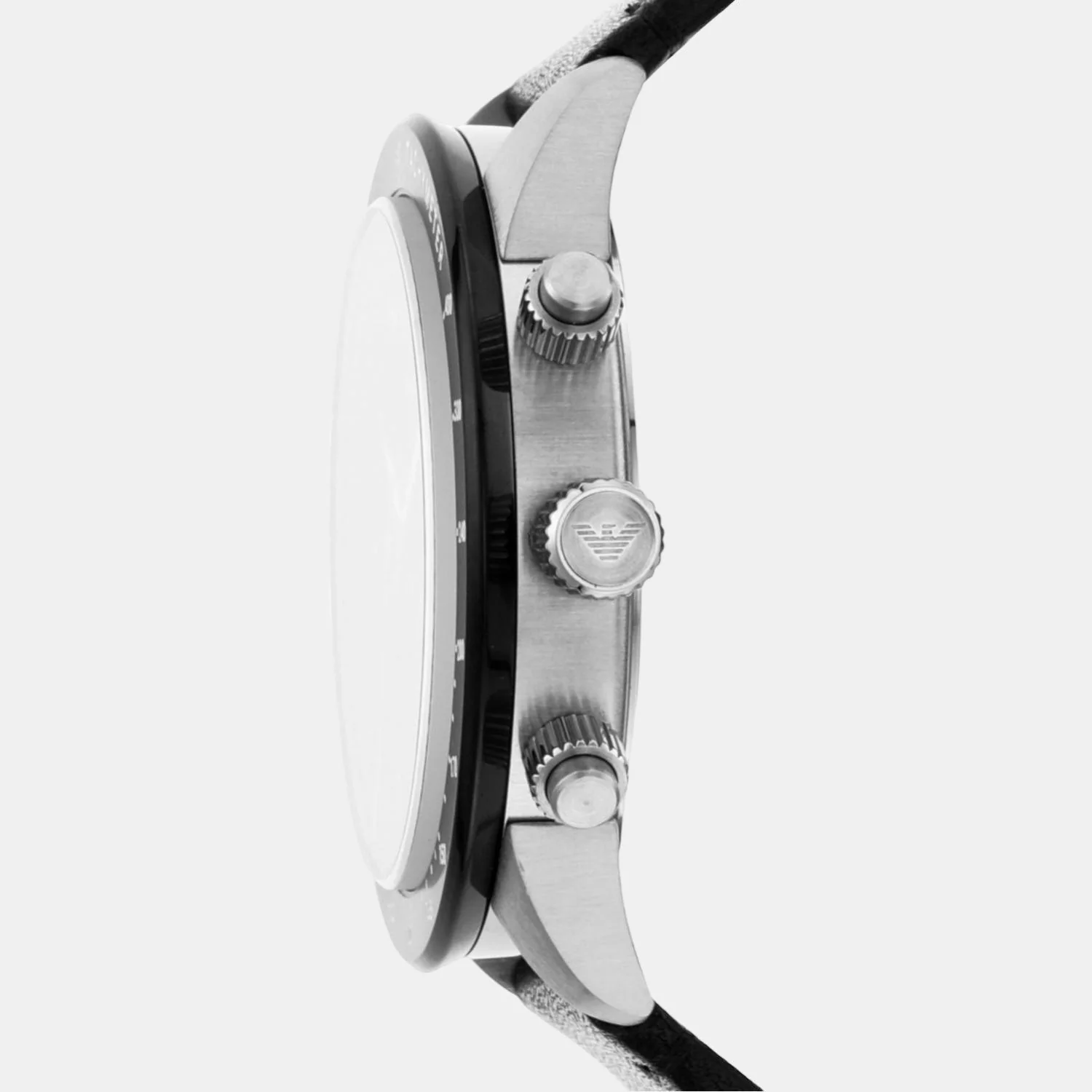 Mario Men Quartz Black Dial Chronograph Leather Watch AR11243 - Image 5