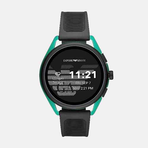 Men Automatic Black Dial Digital Rubber Watch ART5023