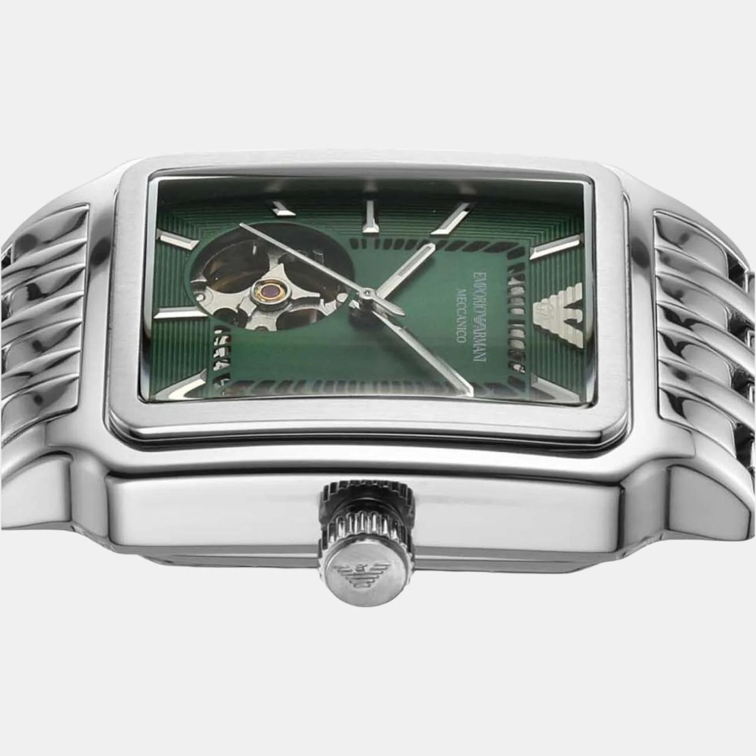 Men Automatic Green Dial Analog Stainless Steel Watch AR60067 - Image 7