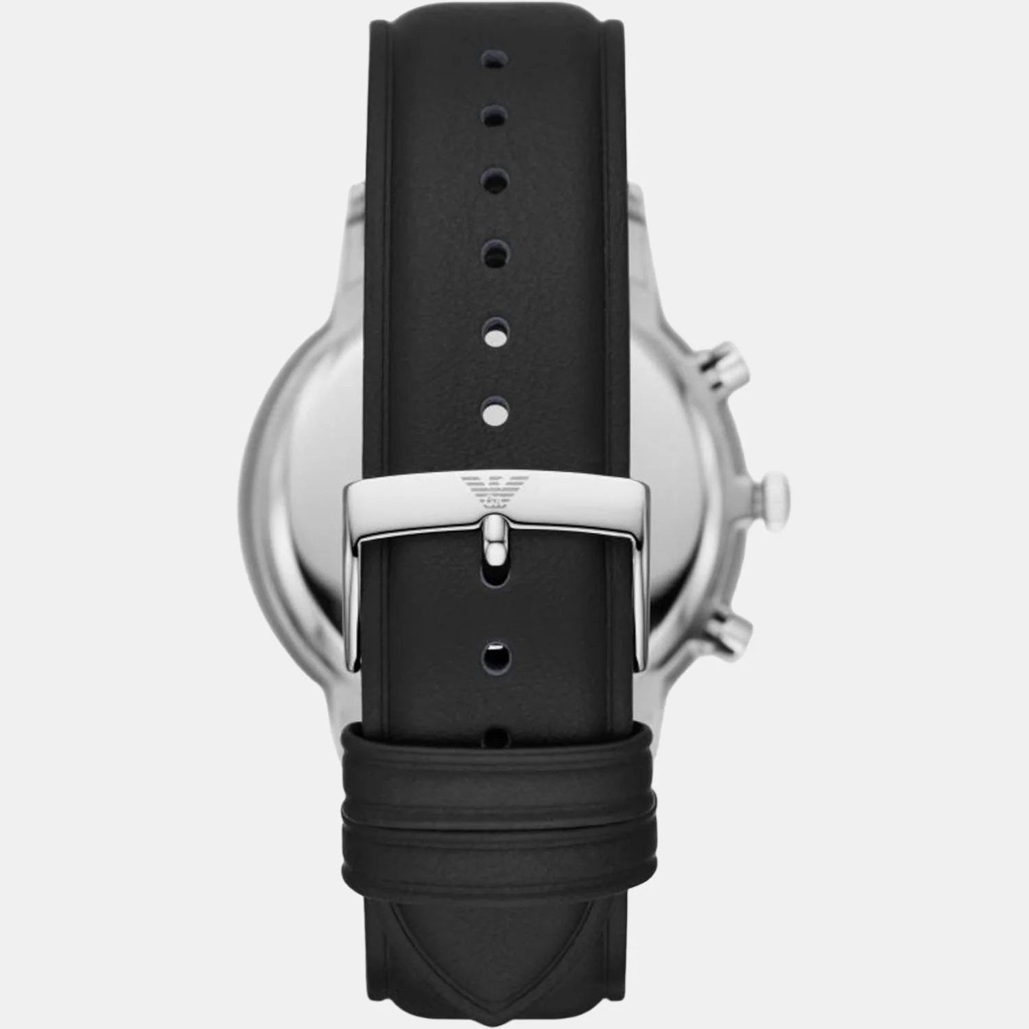 Men Quartz Black Dial Chronograph Leather Watch AR11431 - Image 2