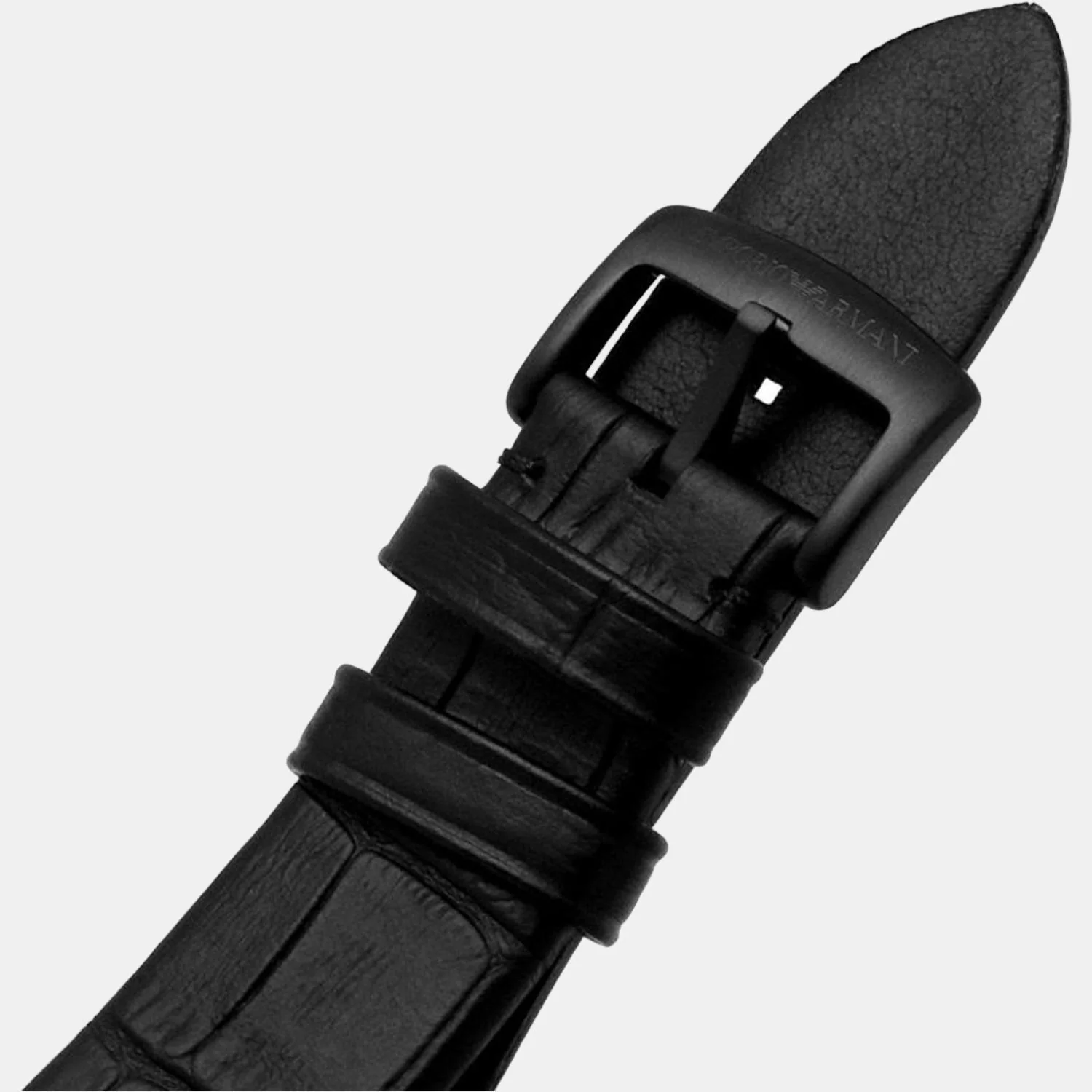 Men Quartz Black Dial Chronograph Leather Watch AR11483 - Image 5