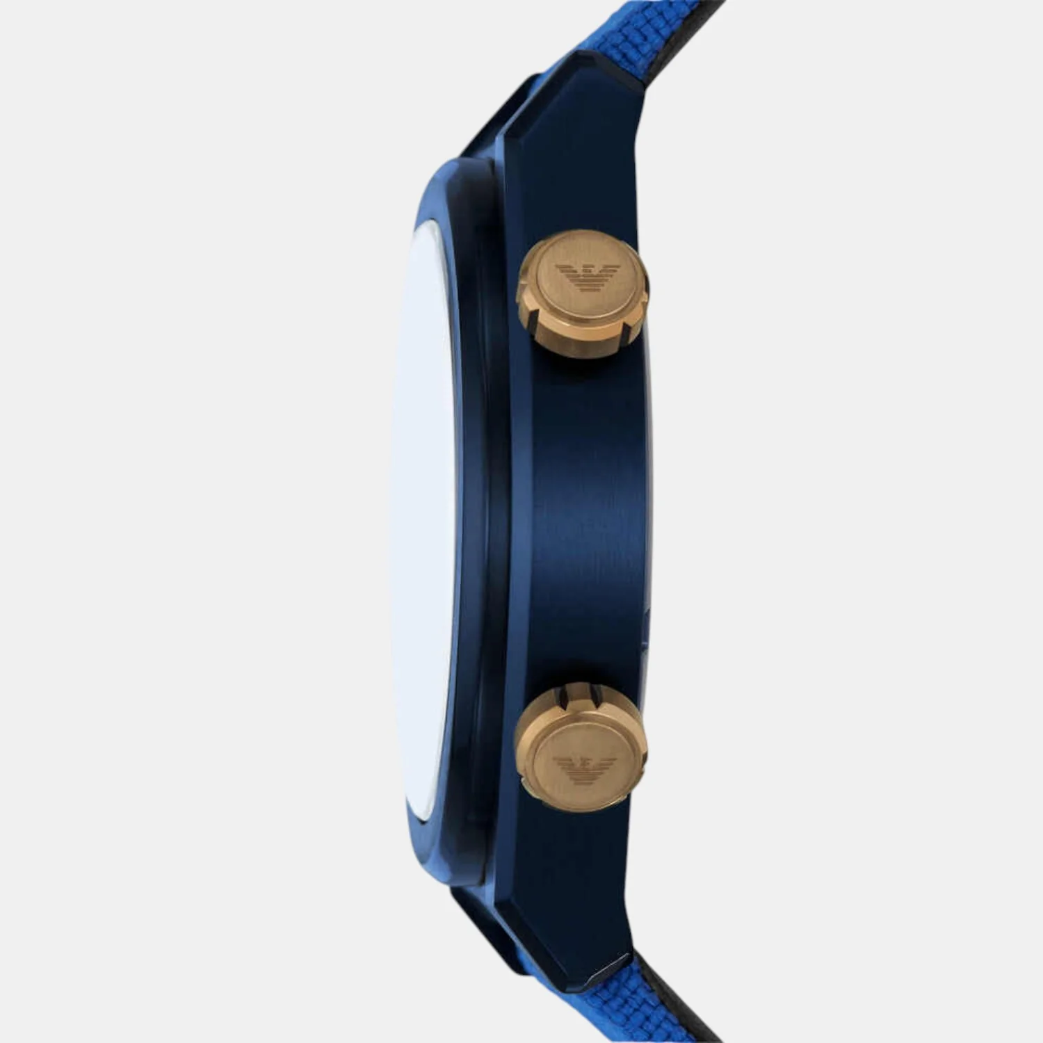 Men Quartz Blue Dial Analog Fabric Watch AR11564 - Image 3