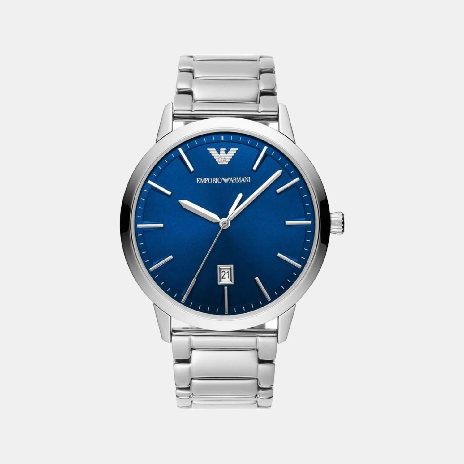 Men Quartz Blue Dial Analog Stainless Steel Watch AR11311