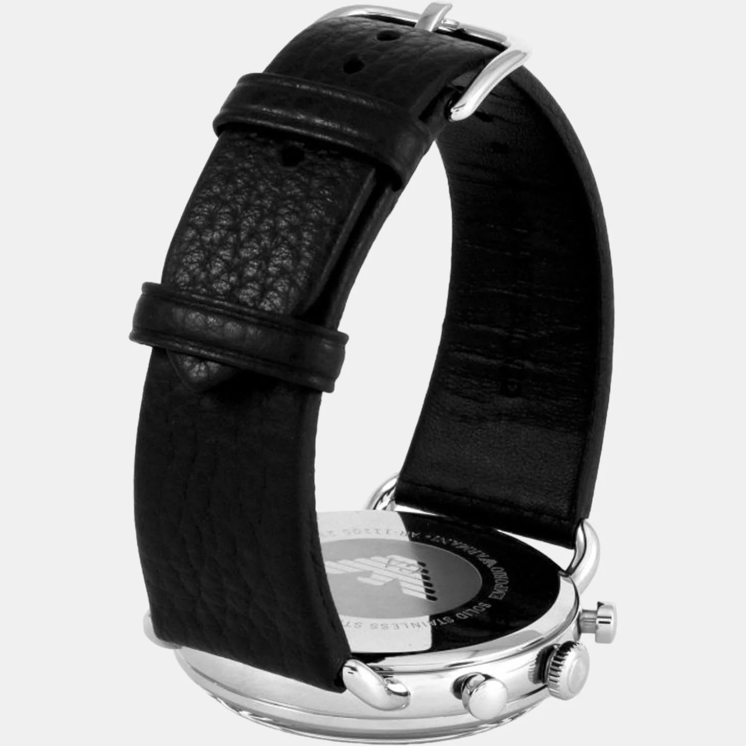 Men Quartz Blue Dial Chronograph Leather Watch AR11105 - Image 6