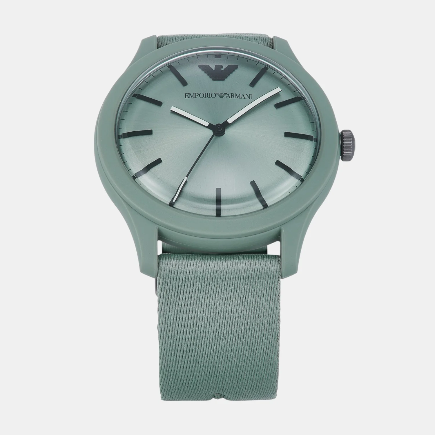 Men Quartz Green Dial Analog Plastic Watch AR11654 - Image 3