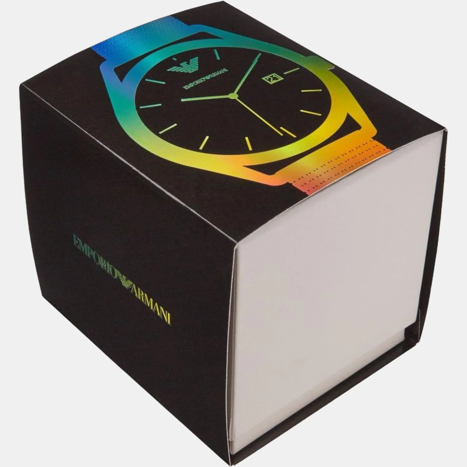 Men Quartz Green Dial Analog Stainless Steel Watch AR11326 - Image 3