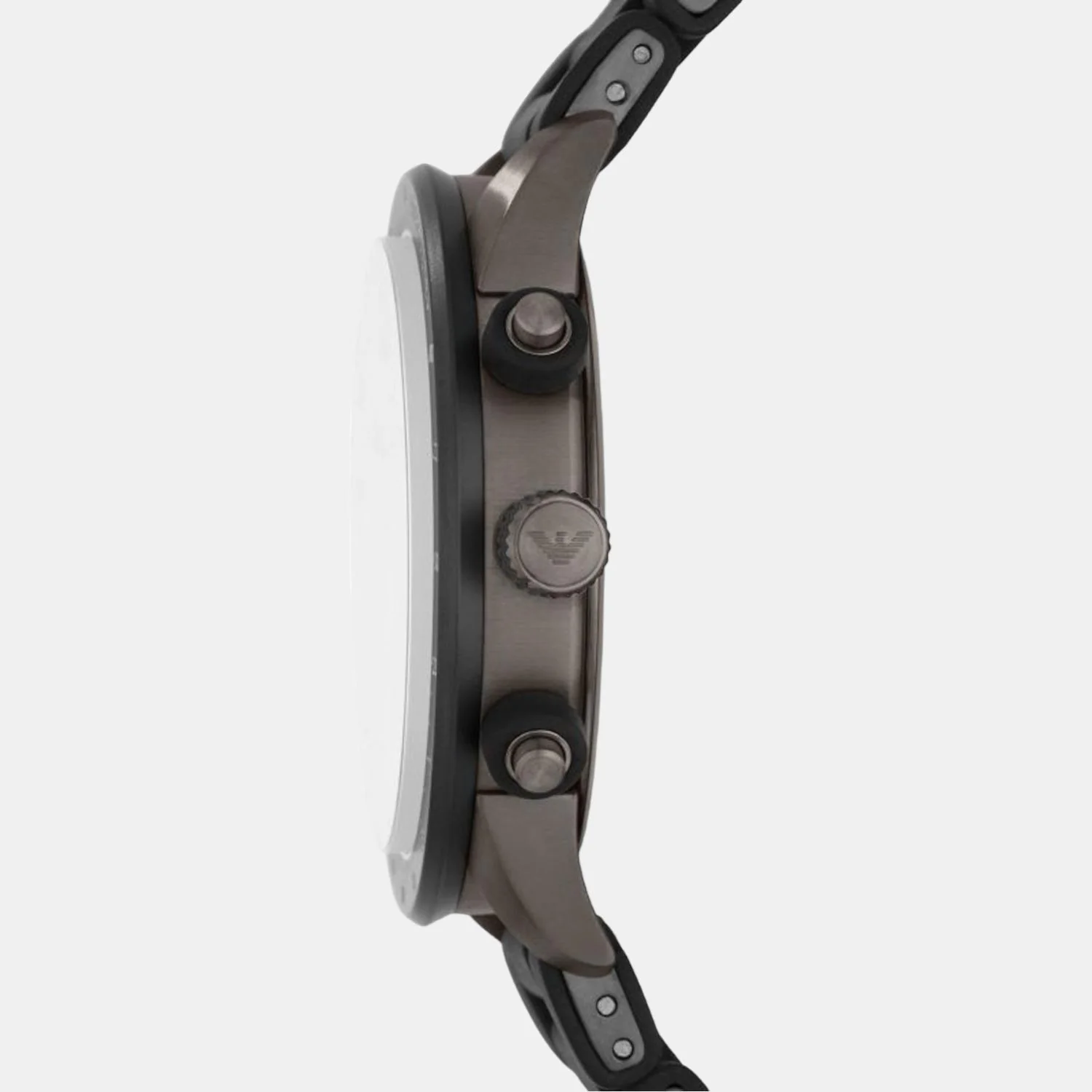 Men Quartz Grey Dial Chronograph Silicone Watch AR11410 - Image 3