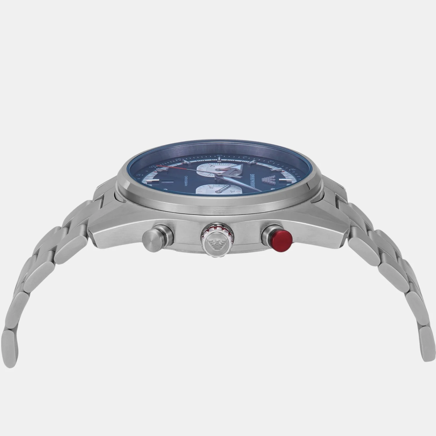 Men Quartz Two Tone Dial Chronograph Stainless Steel Watch AR11676 - Image 5