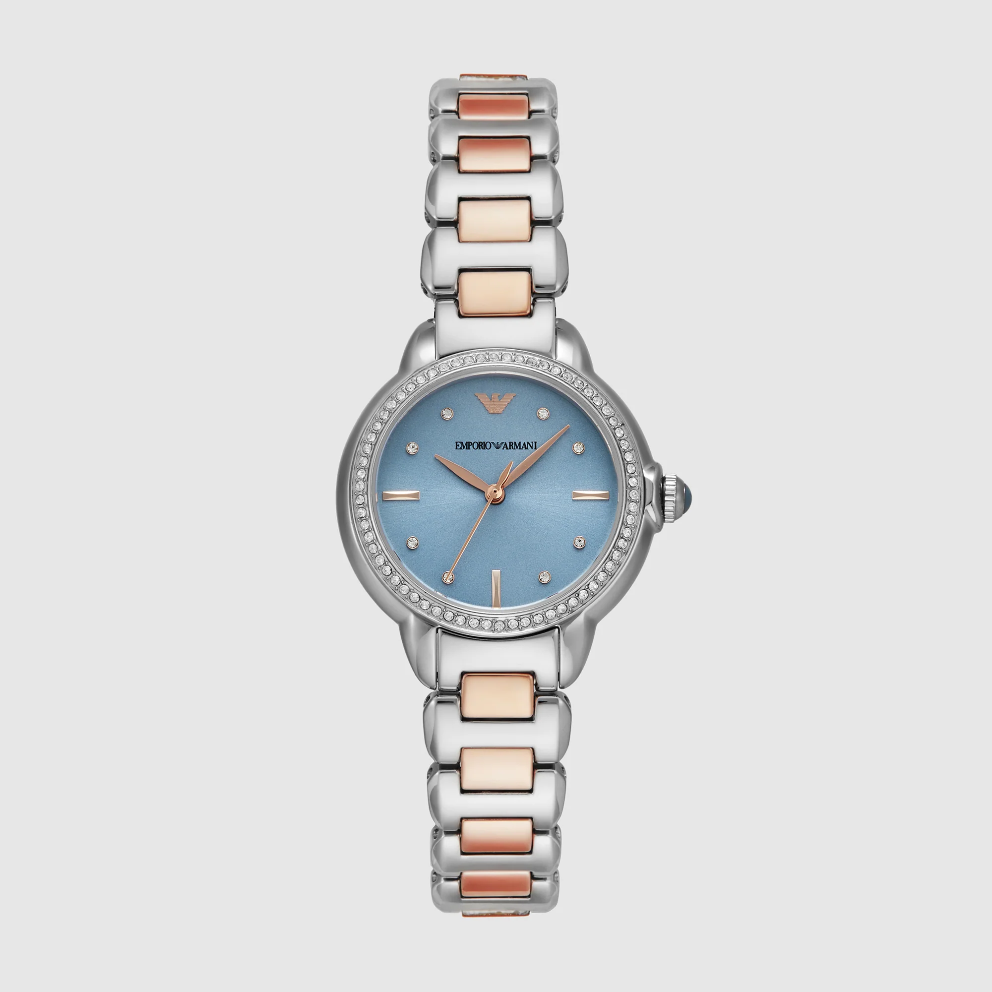 Mia Women Quartz Blue Dial Analog Stainless Steel Watch AR11597