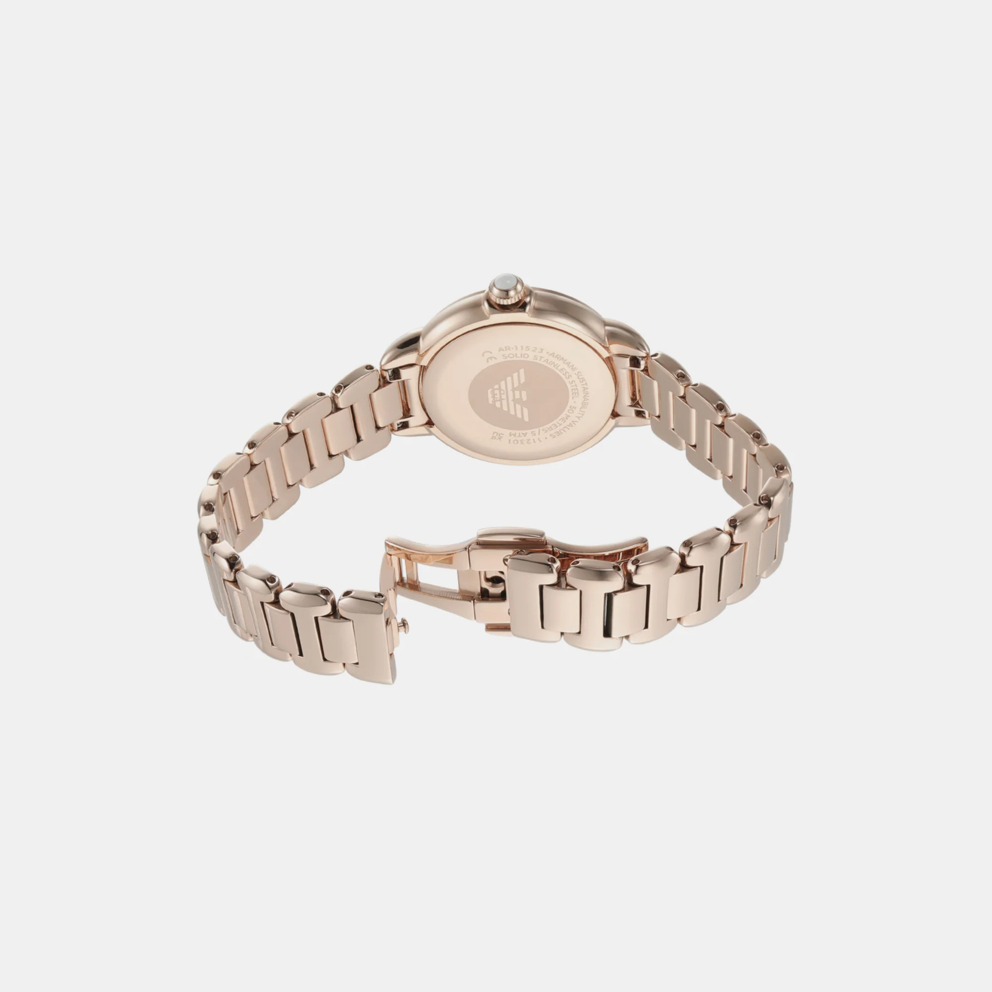 Na Women Quartz Mother Of Pearl Dial Analog Stainless Steel Watch AR11523 - Image 3