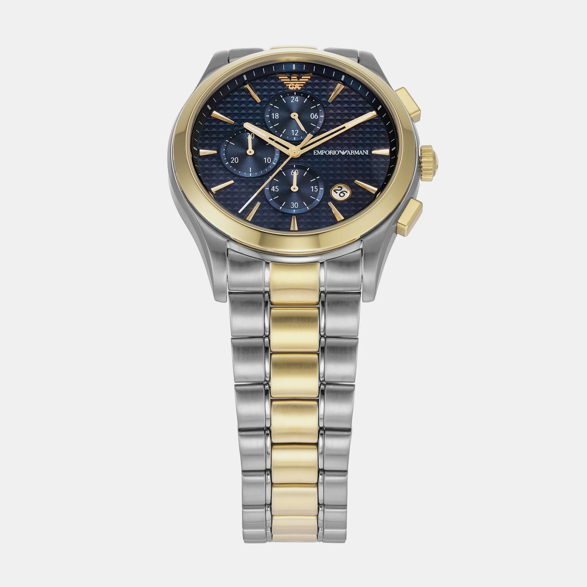 Paolo Men Quartz Blue Dial Chronograph Stainless Steel Watch AR11579 - Image 3
