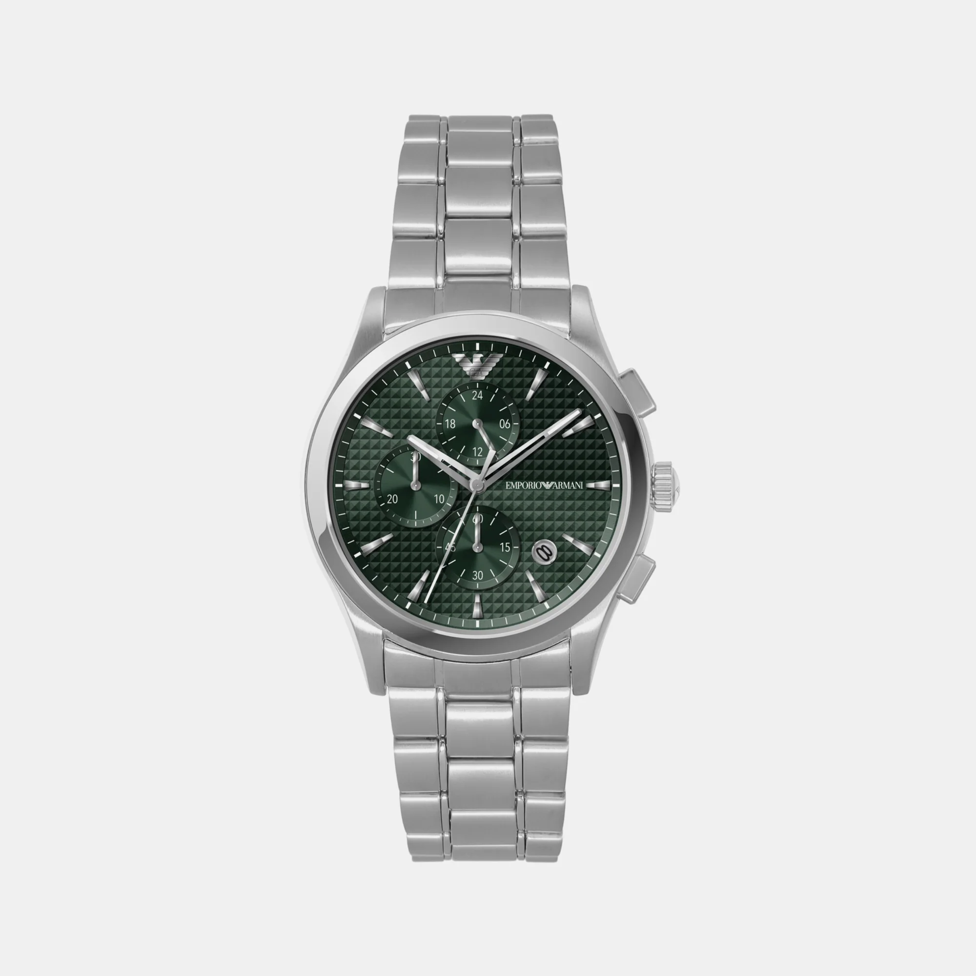 Paolo Men Quartz Green Dial Chronograph Stainless Steel Watch AR11529 - Image 2